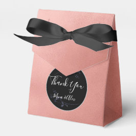 Minimal Blush and Black Custom Wedding Presentaskar