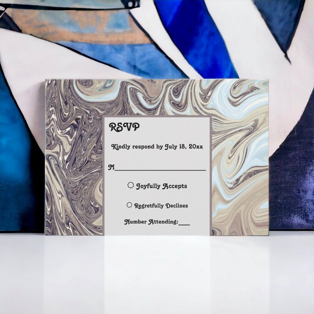 Minimal bohemisk jordtensfärgad Abstrakt Art Bröll OSA Kort (Skapare uppladdad)