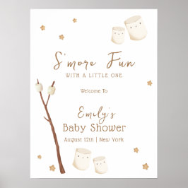 Minimal Boho är mer Roligt Stars Baby Shower Välko Poster