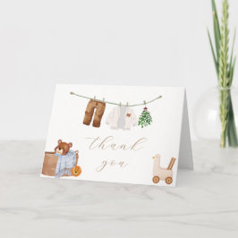 Minimal Boho Boy Clothes Baby Shower Tack Kort