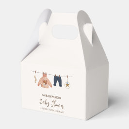 Minimal Boho Boy Winter Clothesline Baby Shower Presentaskar