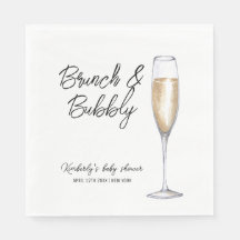 Minimal Boho Champagne Brunch BubLY Baby Shower