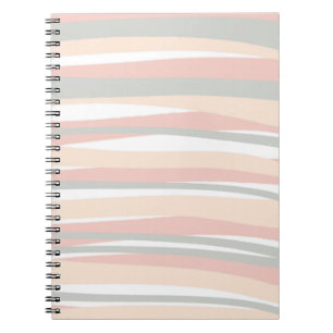 Minimal Boho Chic Abstrakt Linjer-anteckningsbok Anteckningsbok