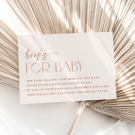 Minimal Boho, Modern, Terracotta, Bokar för Baby Tilläggskort