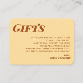 Minimal boho-presentationshöljet Bröllop Tilläggskort