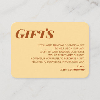 Minimal boho-presentationshöljet Bröllop Tilläggskort