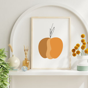 Minimal Boho Pumpa Höst Poster