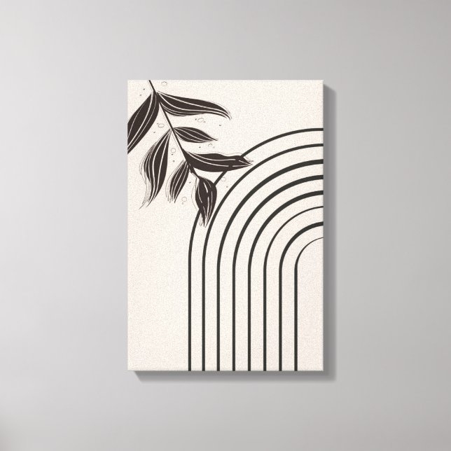 Minimal Boho Regnbåge Canvas (Framsida)