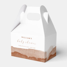 Minimal Boho Terracotta Ombre Desert Baby Shower Presentaskar
