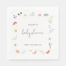 Minimal Boho Wildblomma Ram Baby Shower