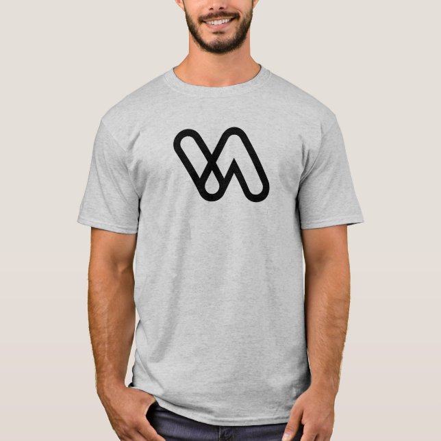 Minimal bokstav VA Classic  T Shirt (Framsida)