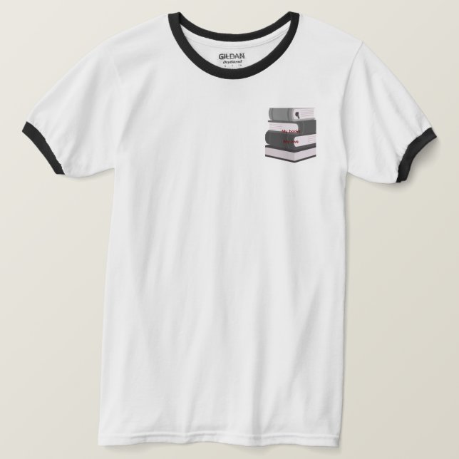 Minimal Book Art T Shirt (Design framsida)