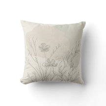 Minimal Botanical Decor – Abstract Wildflower Line