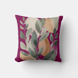 Minimal Botanical Leaf Pattern pillows Kudde