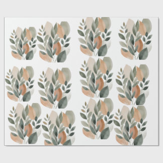 Minimal Botanical Leaf Pattern Presentpapper