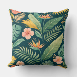 Minimal Botanical Pattern Kudde