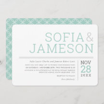 MINIMAL BRÖLLOP vanlig modern pastel grått mint