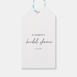 Minimal Bröllopsfestinladning med Script Presentetikett