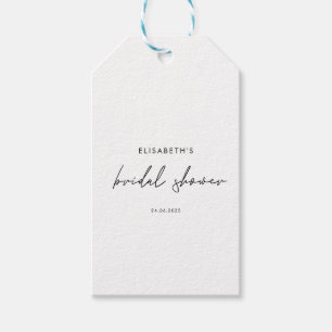 Minimal Bröllopsfestinladning med Script Presentetikett