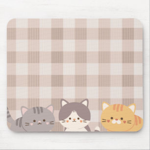 Minimal, brun, punkterad kattunge musmatta