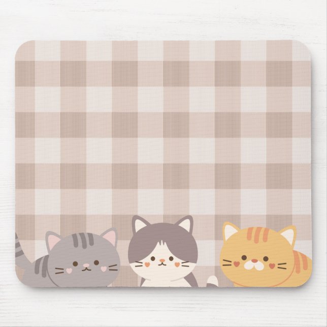 Minimal, brun, punkterad kattunge musmatta (Framsidan)