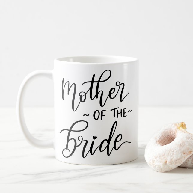 Minimal Budens mamma | Typografi Bröllop Kaffemugg (Med munk)