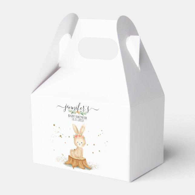 Minimal Bunny Rabbit wildlife farm forest animal Presentaskar (Framsidan Sidan)