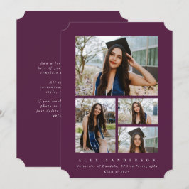 Minimal Burgundy Ram 4 Photo Studenten Meddelande