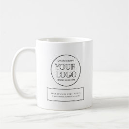 Minimal Business Company Logotypnamn Kaffemugg