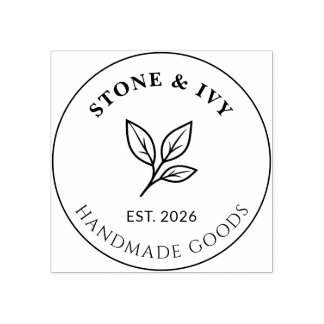 Minimal Business Logo Rubber Stamp Stämpel