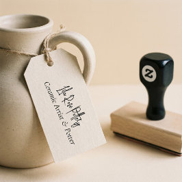 Minimal Business Name Script Handwritten Logo Stämpel