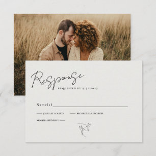 Minimal Calligraphy-skriptfoto OSA Kort