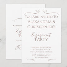 Minimal Chic Bröllop Förlovningsfest