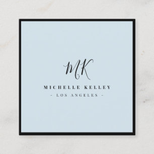 Minimal Chic för lyxfärgad lyx-lyxfärgad lyxfä Fyrkantigt Visitkort