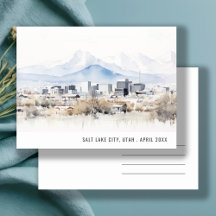 Minimal Chic Salt Lake City Utah Akvarell Resa