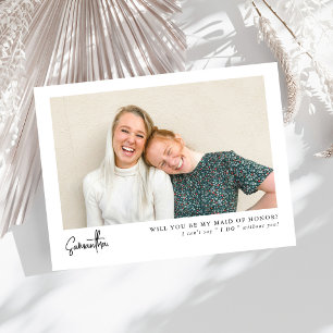 Minimal Chic Skriptfoto Maid of honor Frieri