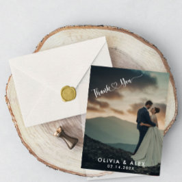 Minimal Chic | Stilfull kalligrafi tack Vykort