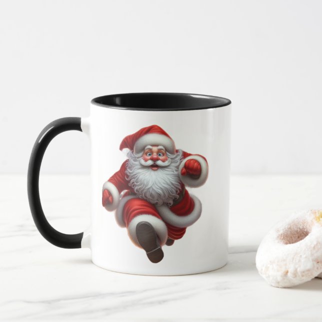 Minimal Christmas Mug | Line Art Tree | KaliraArts Mugg (Med munk)