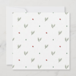 Minimal Christmas Pattern, Scandinavian Pine Kort