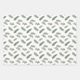 Minimal Christmas Pine Pattern, Scandi Style