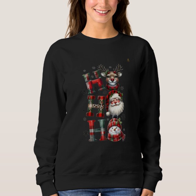 Minimal Christmas Sweatshirt | Modern Holiday Aest T Shirt (Framsida)