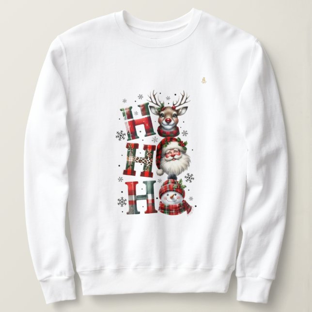 Minimal Christmas Sweatshirt | Modern Holiday Aest T Shirt (Design framsida)