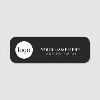 Minimal cirkel logotyp emblem anpassat logotypnamn