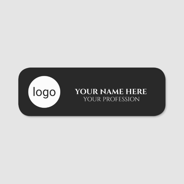 Minimal cirkel logotyp emblem anpassat logotypnamn (Framsida)