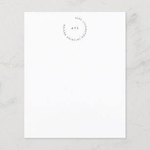 Minimal cirkelmonogram - Logotyp - affärslista
