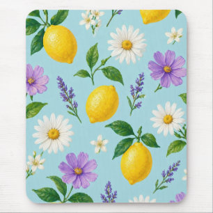 Minimal Citron Blommig Musmatta