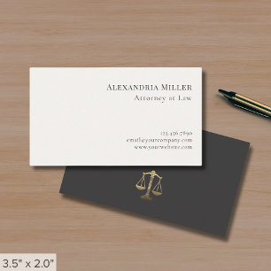 Minimal Classic Lawyer Visitkort