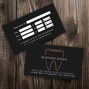 Minimal Classy Ro Guld-dentist Möte Visitkort