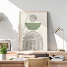 Minimal contemporary med geometrisk båge
