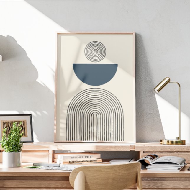Minimal contemporary med geometrisk båge poster (Skapare uppladdad)